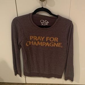 CHASER, Pray For Champagne LS, Size Small